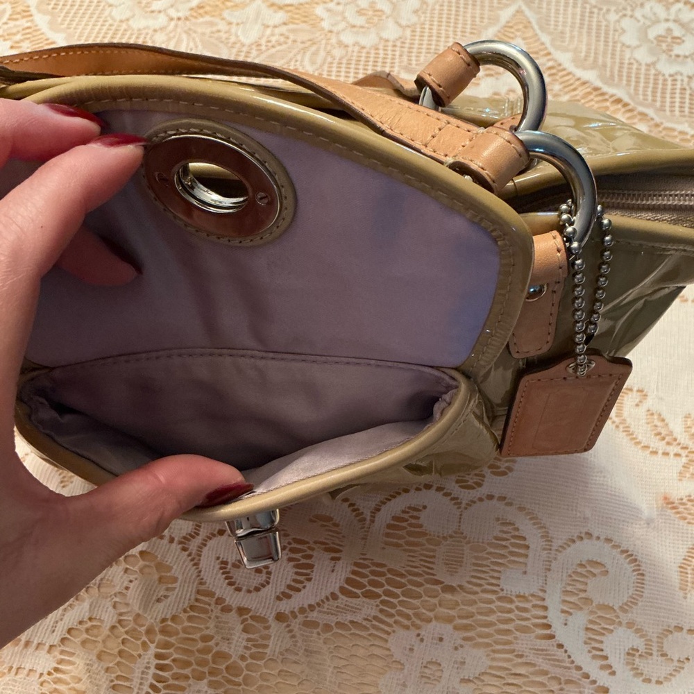 Coach Yellow Handbag F14729 - Picture 9 of 12
